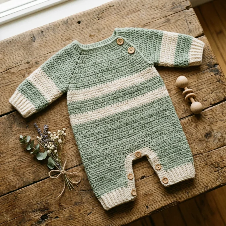 How to Crochet the Coziest Newborn Romper