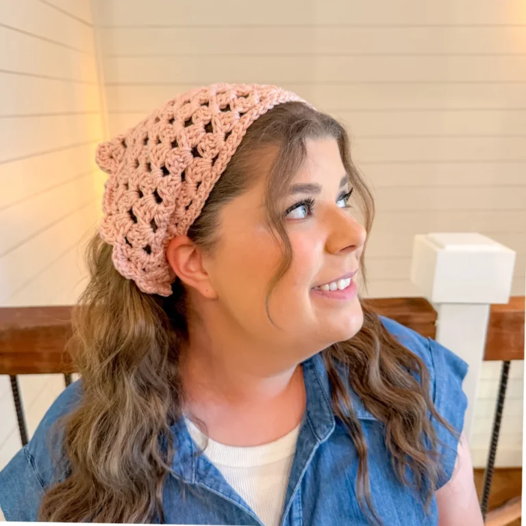Best Easy Easy Granny Bandana Headband Free Crochet Pattern