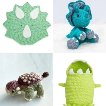 Free crochet dinosaur patterns.