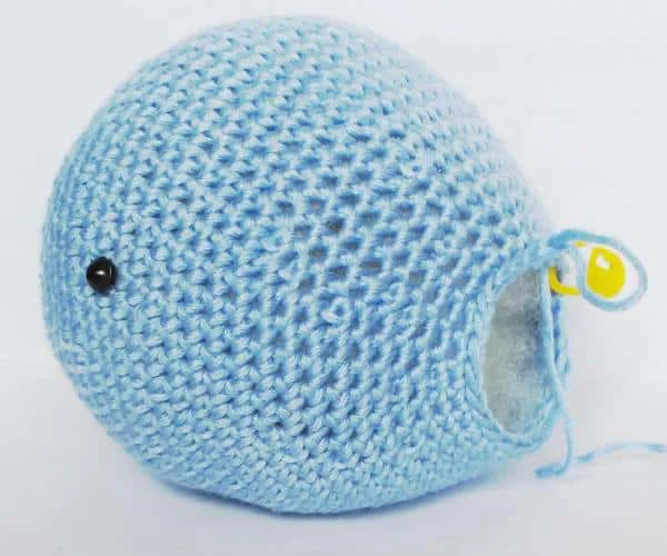 crochet whale body