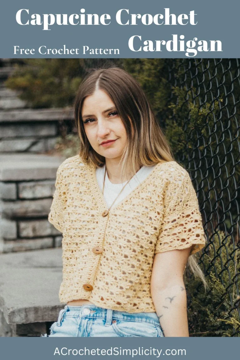 Best Easy Capucine Cropped Crochet Cardigan Free Crochet Pattern