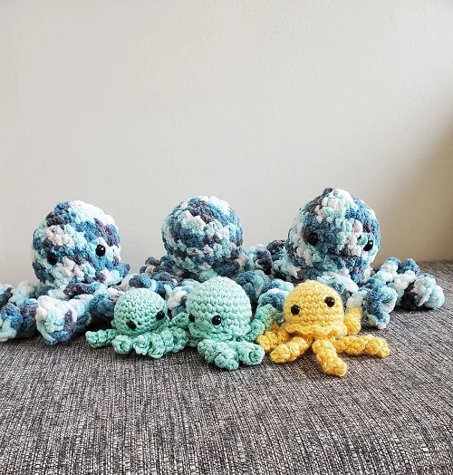 crochet no sew octopus