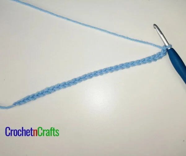 Ch (chain) any multiple of 7 + 2 to obtain the width needed.