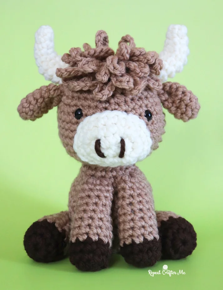 Best Easy Crochet Highland Cow Free Crochet Pattern