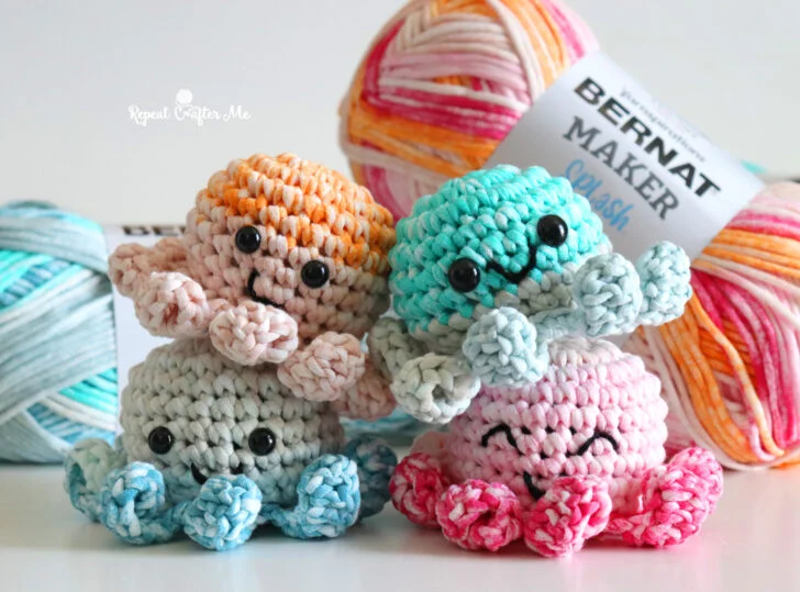 Best Easy Mini No Sew Crochet Octopus Free Crochet Pattern
